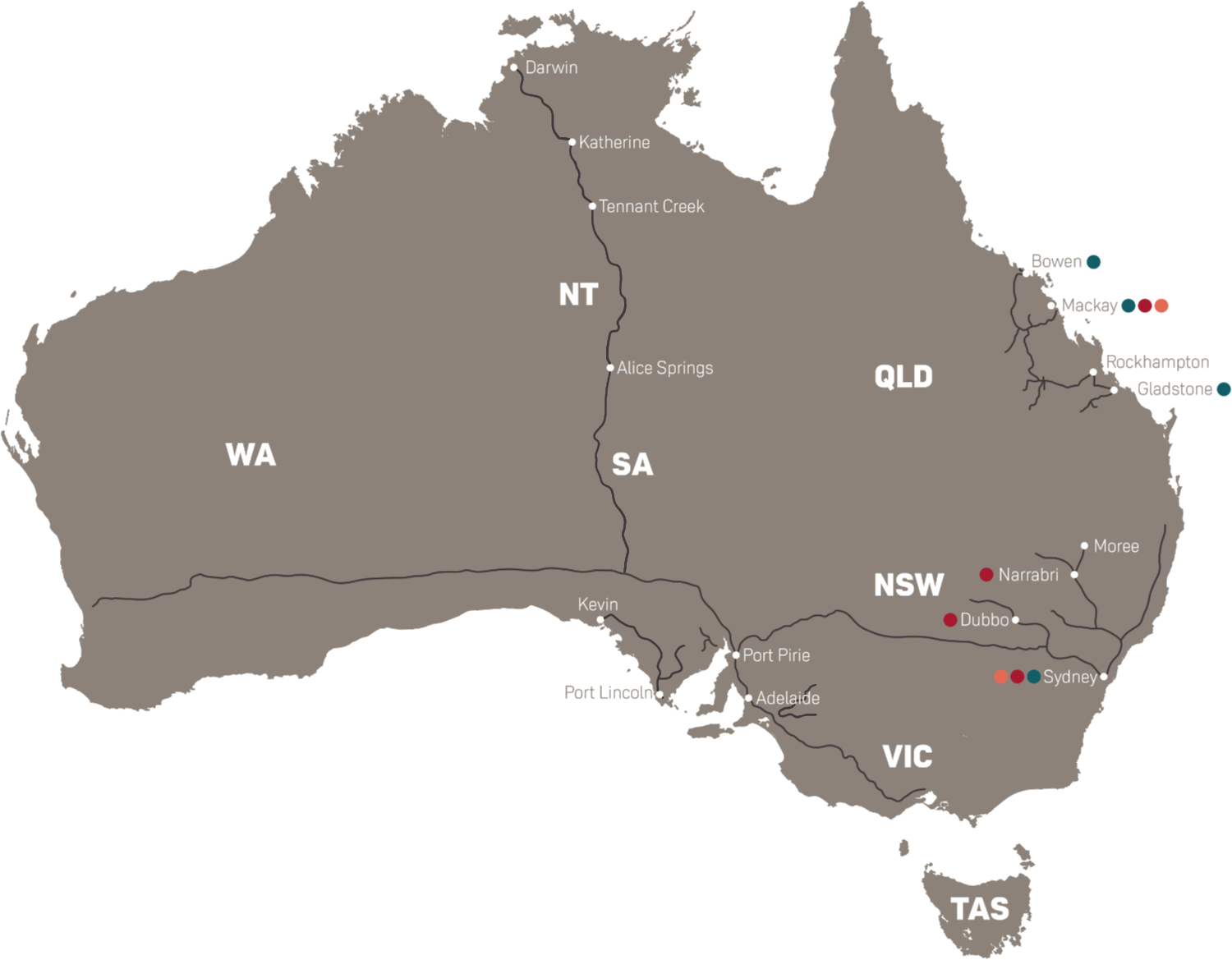 One Rail operations map